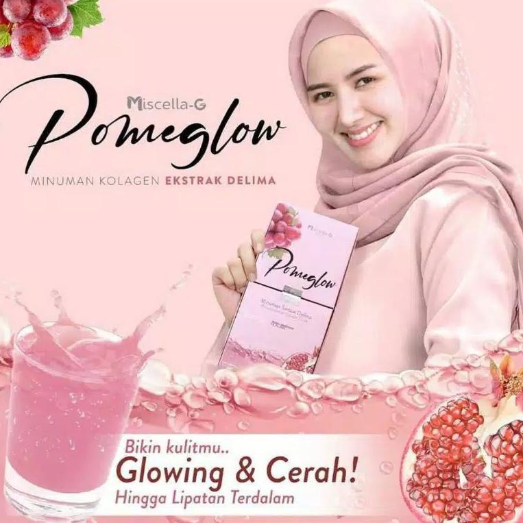 

[S-J3J] ✔] POMEGLOW (Beli 1 Gratis Pouch & Masker Organik) ORIGINAL 100% MINUMAN COLAGEN KOLAGEN POMEGLOW-trending