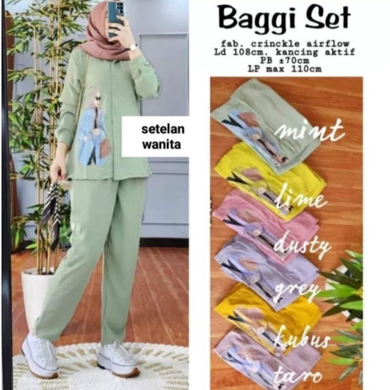 Baggy Set - One Set Edora Crinkle Airflow