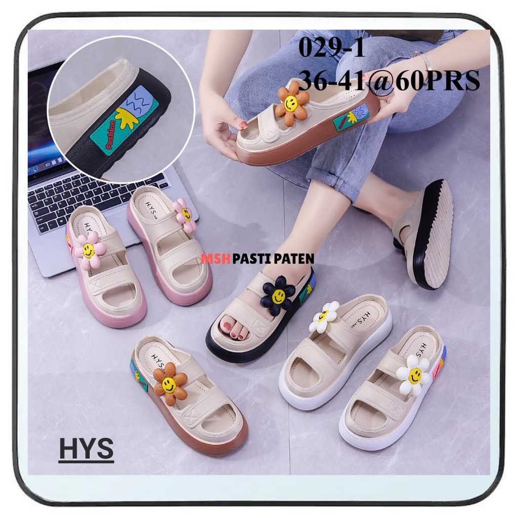 HYS 029 Sepatu Sandal Wanita Terbaru Sandal Jelly Import Wanita Sandal Korea