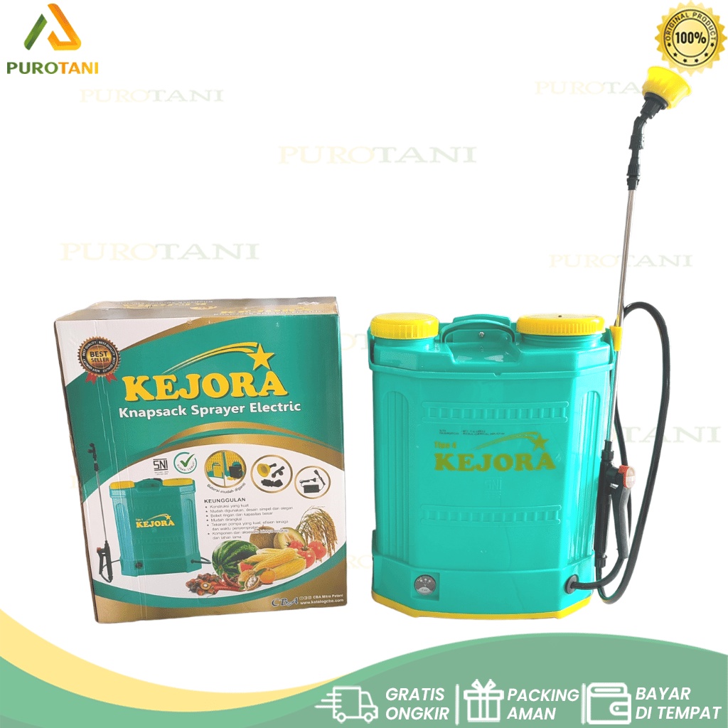 Tangki Semprot Hama Kejora Knapsack Sprayer Elektric 16L CBA