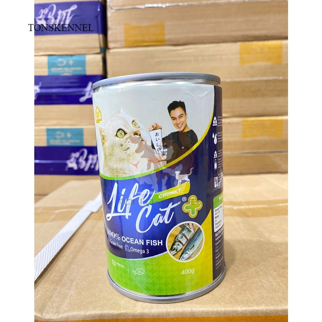 LIFECAT PLUS - Makanan Kaleng Basah Kucing Life Cat Plus Cat Food 400gr