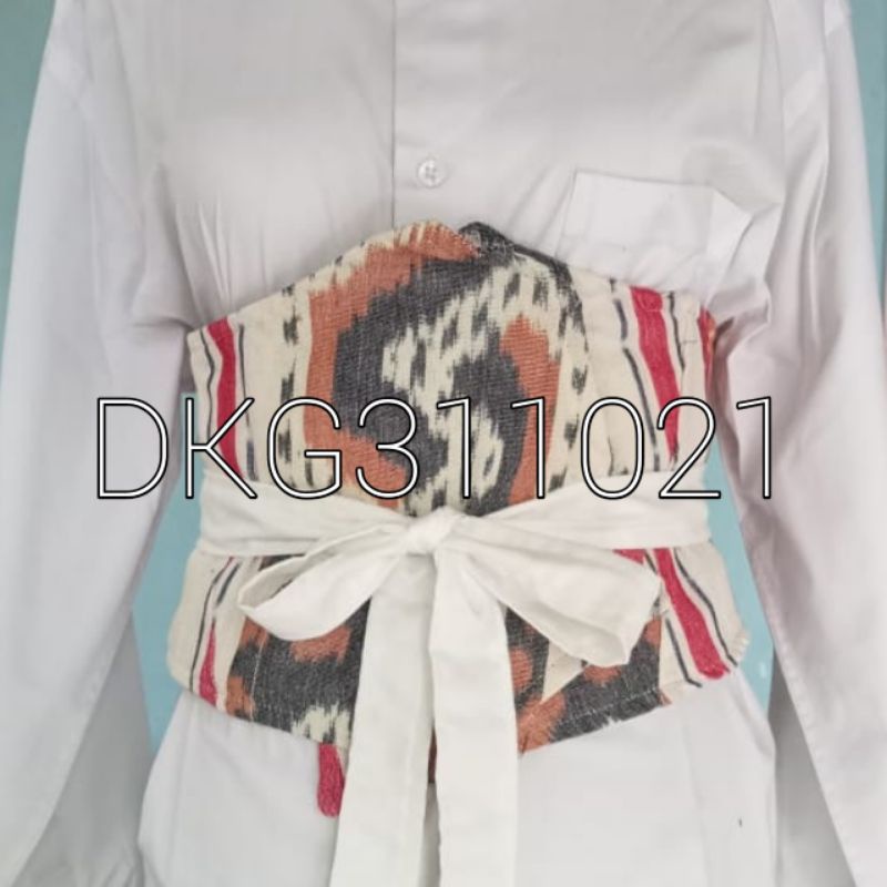 Obi belt ethnic, ikat pinggang tenun troso