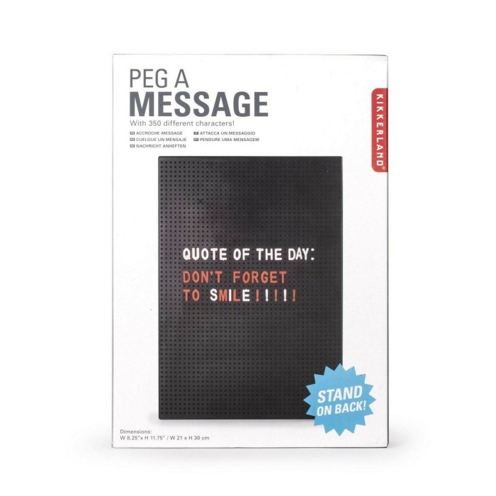

PEG A MESSAGE