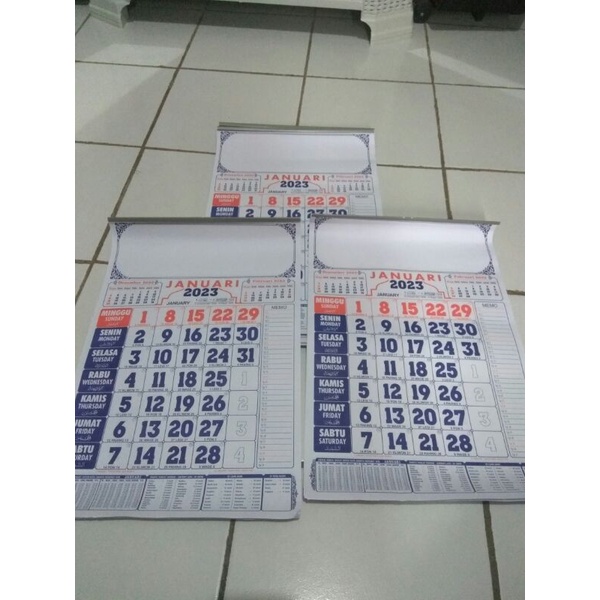 kalender dinding tahun 2023 | kalender Perbulan | Kalender Masehi angka besar2