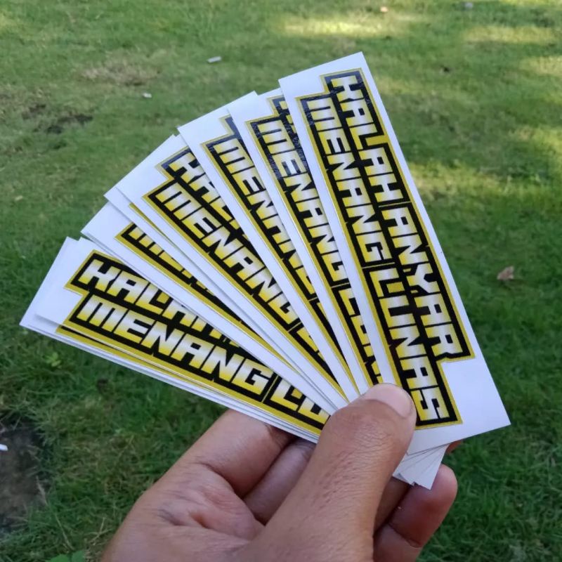 

STICKER/STIKER KALAH ANYAR MENANG LUNAS