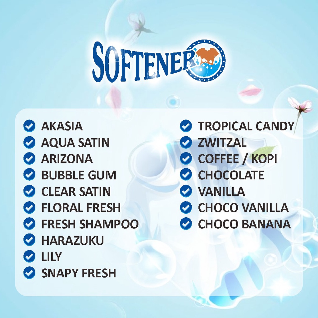 Softerner Pelembut dan Pewangi Pakaian Aroma Parfum EDT Anti Apek Kemasan 5 LIter Jerigen