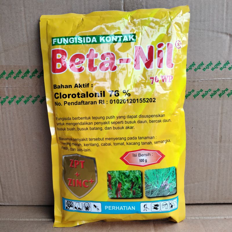 Fungisida Beta-Nil  / Betanil 76 WP 500gram klorotalonil Plus ZPT Dan ZINC  Fungisida Daconil Mengen