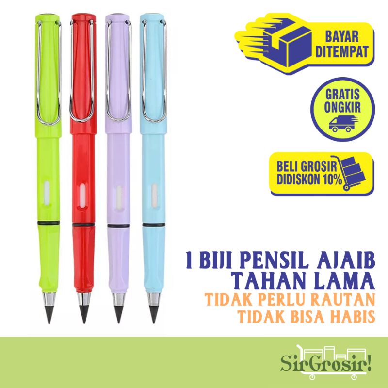 

UNLIMITED EVERLASTING PENCIL - 1 pcs Pensil HB Premium Ajaib Tanpa Batas Tahan Lama Awet Tanpa Rautan Tidak Bisa Habis Eternal Pen Alat Tulis Sekolah Peralatan Kantor Stationary Mahasiswa Kuliah