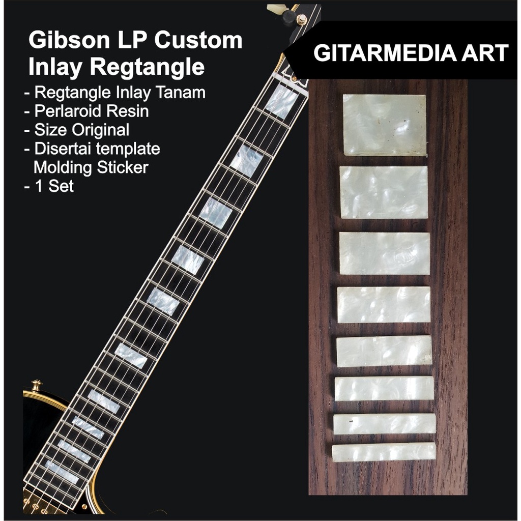 inlay gibson lespaul custom - inlay kerang fretboard gitar gibson