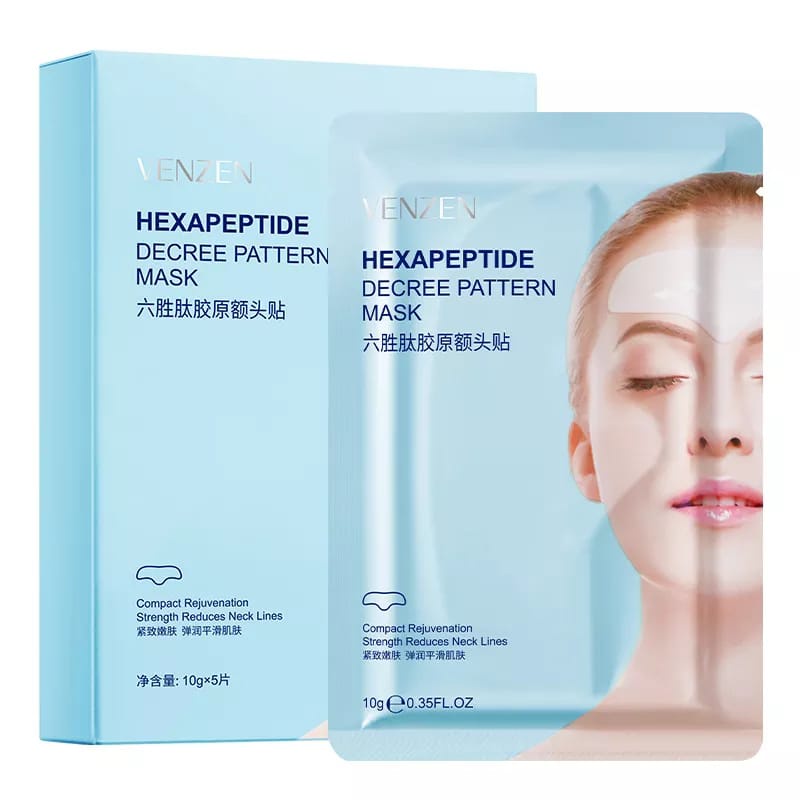 Veze Masker Dahi Hexapeptide Decree Pattern Mask 10gram Isi 5 Pcs