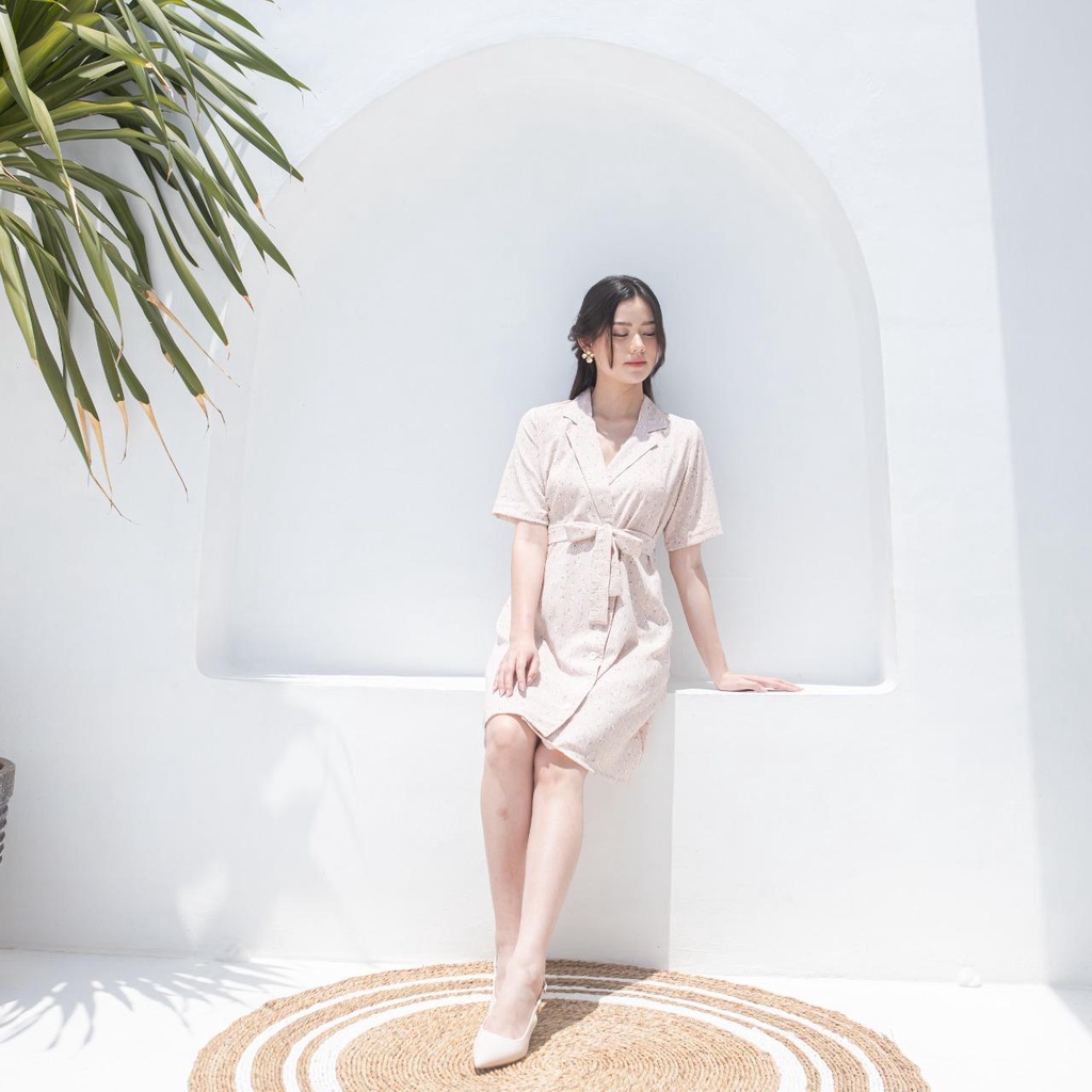 VELOVE - V1014 Olivia Flower Dress - 3 COLOR &amp; 2 SIZE