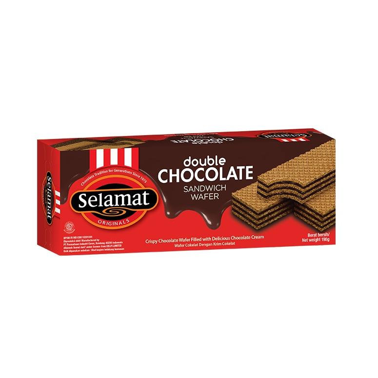 

ヱ Selamat Sandwich Wafer Double Chocolate 198 gr GK34