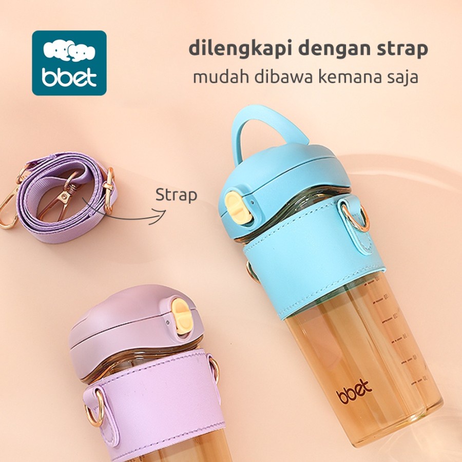 BBET PPSU Drinking Bottle With Strap | Botol Minum Anak PPSU Tali