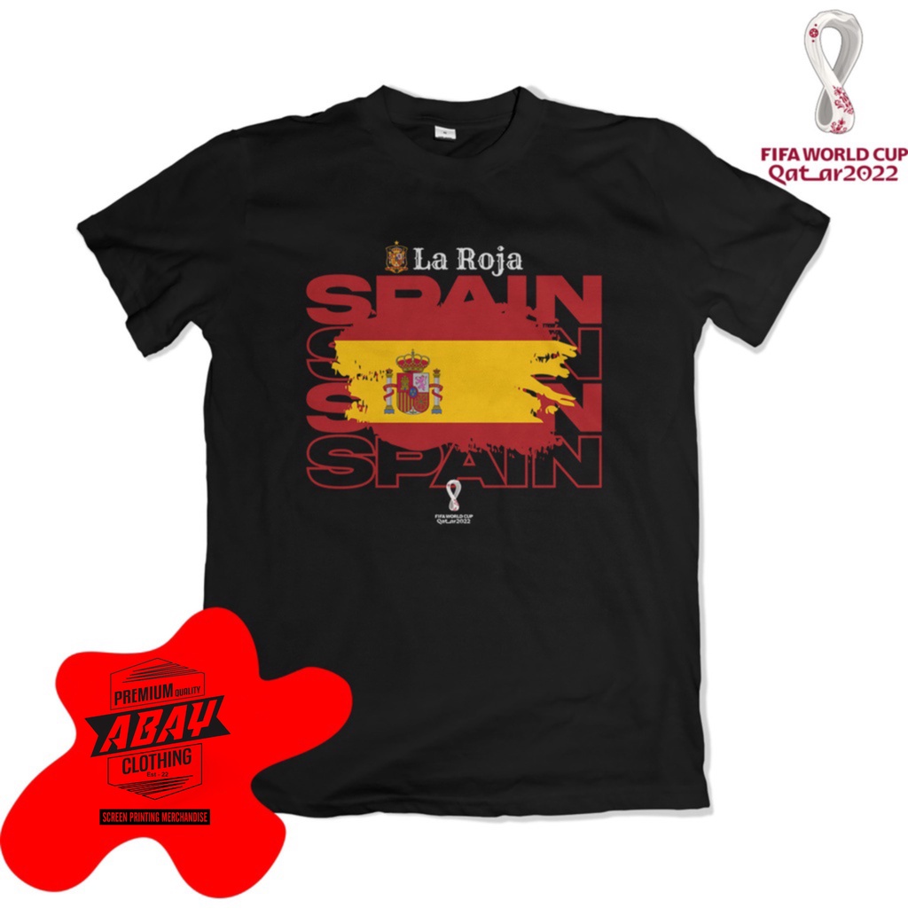 Kaos Piala Dunia 2022 Spain La Roja Spanyol World Cup 1349