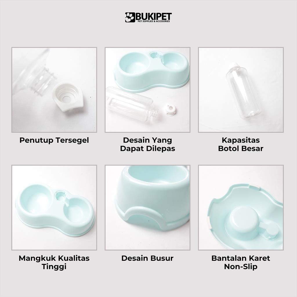 Tempat Makan dan Minum Hewan - Pet Bowl &amp; Water 2 in 1