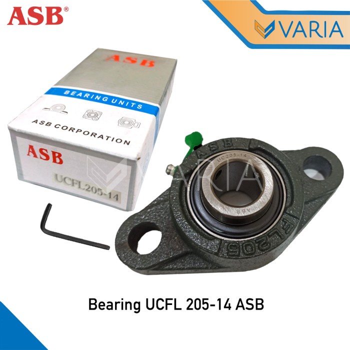 Bearing UCFL 205-14 ASB As 22.225 mm 7/8 Inch Laher Pillow Block Duduk