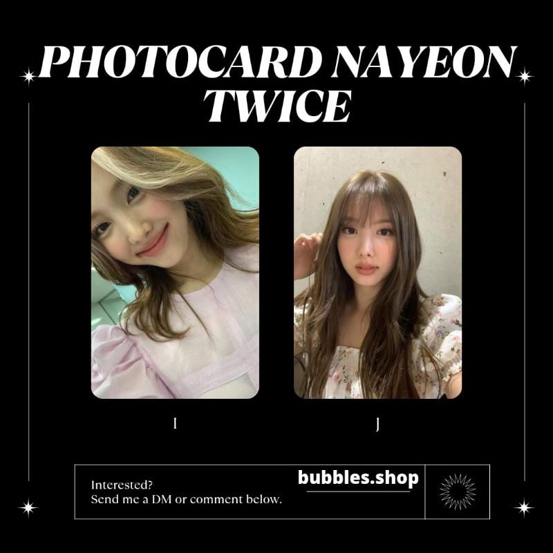 PHOTOCARD UNOFFICIAL NAYEON TWICE SELCA