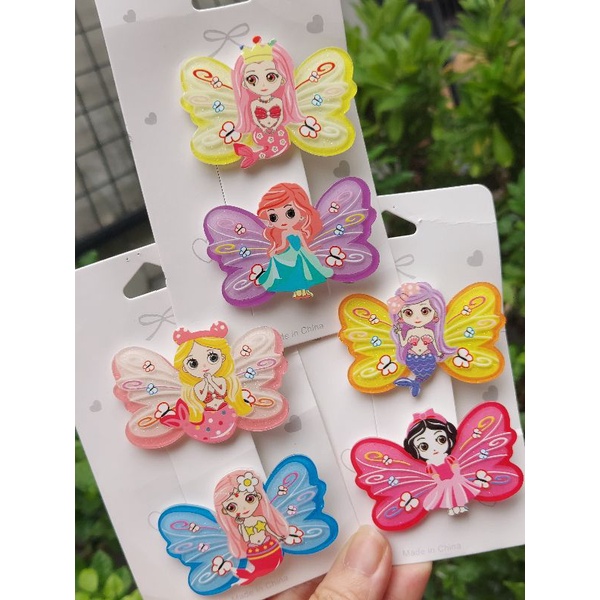 [ULTRATOYS] JEPIT RAMBUT ANAK SET ISI 2 PRINCESS IMPORT LUCU