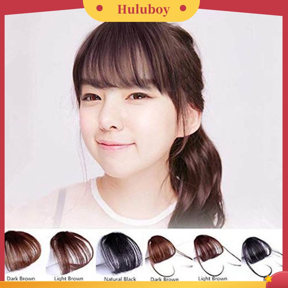 Wig Poni Depan Model Klip On Tipis Untuk Wanita