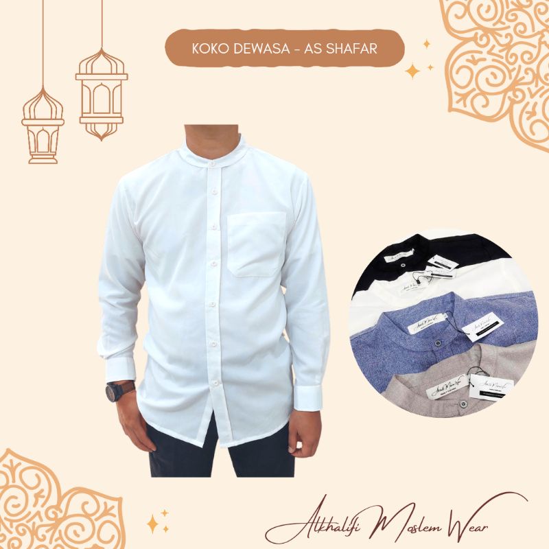 vol 2 - KEMKO (KEMEJA KOKO) DEWASA AS SHAFAR Premium Quality By Alkhalifi Moslem Wear