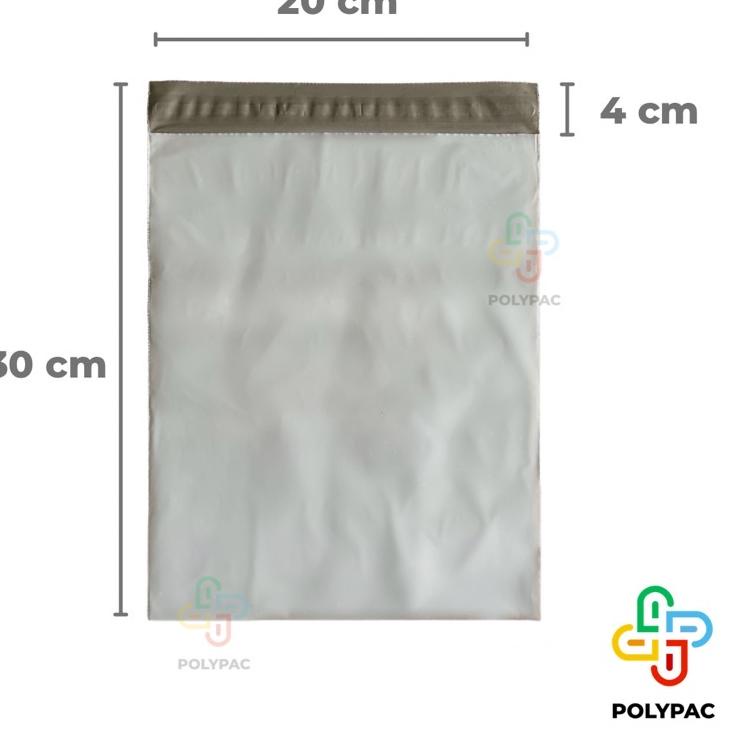 

UTS☆ Polymailer PUTIH GLOSSY [20x30] isi 100 pcs - Polymailer Putih Premium TERBAIK