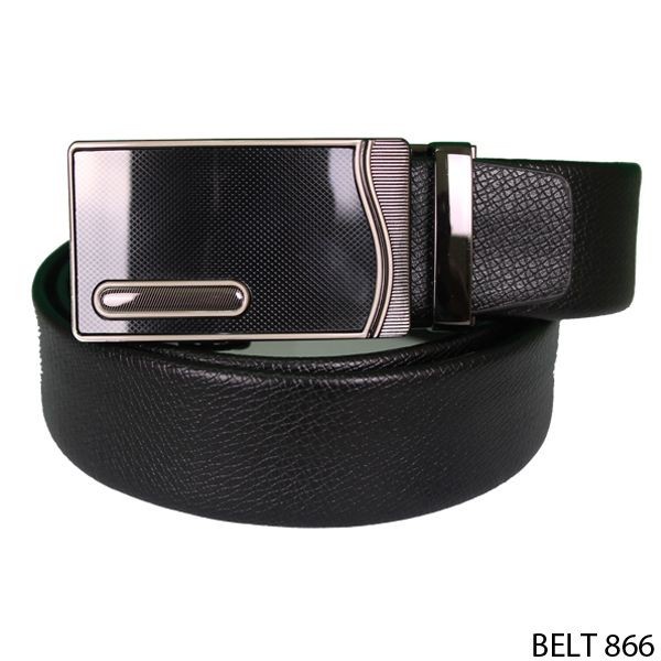 Gesper Pria Keren Semi Kulit Hitam – BELT 866