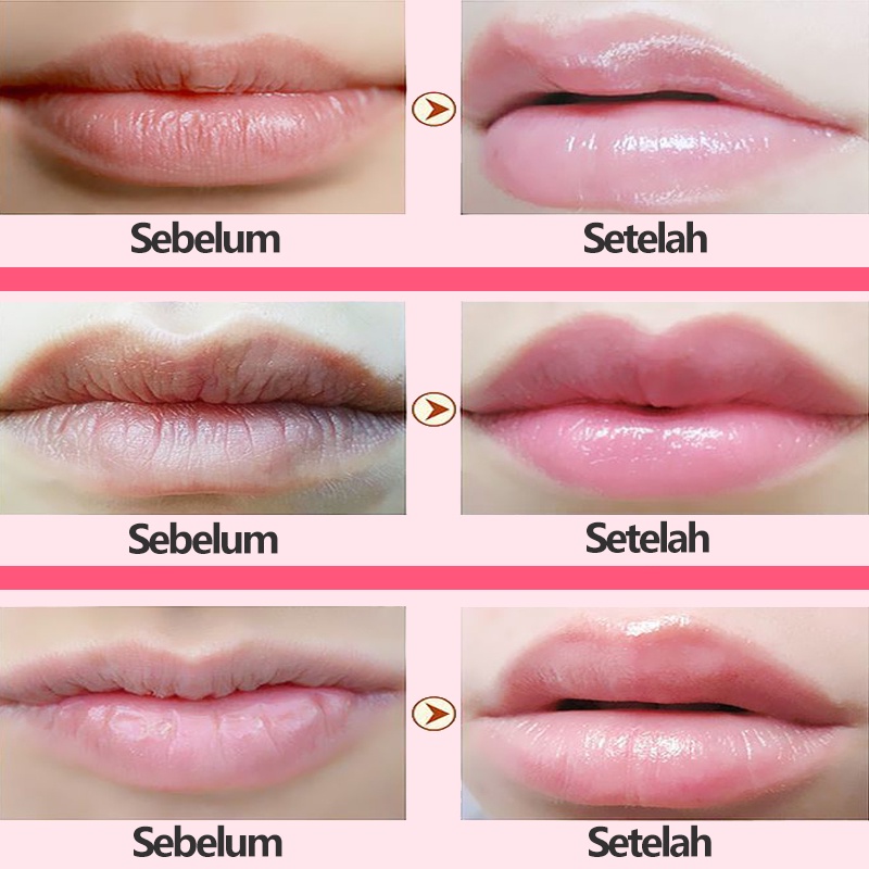 Lips serum Pemerah bibir Lip care 10g Pelembab bibir, Melembabkan,anti kering, memperbaiki dan menipiskan garis bibir, penghilang bibir hitam, lip scrub, kuas bibir dengan cermin, lip blam tidak berwarna, ocok untuk ibu hamil