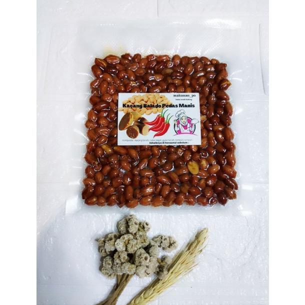 

Kacang Pedas Manis Kemasan -+130 gram - KacangSambel - KacangBaladoPedasManis