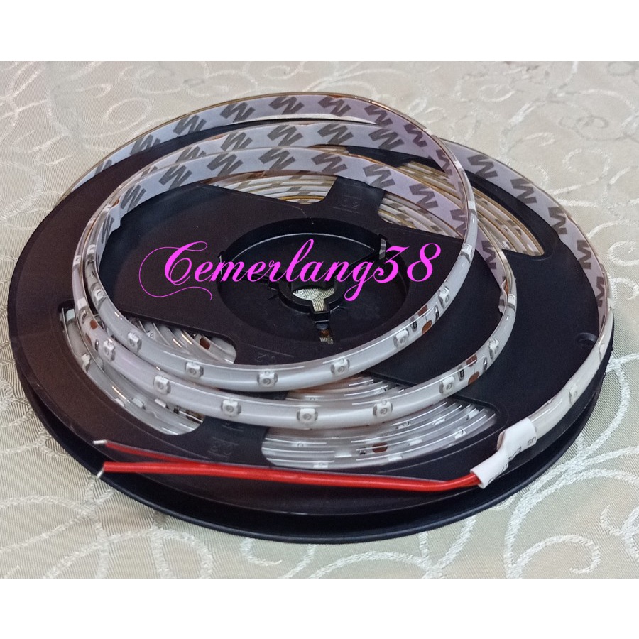 LED Strip Flexible 3528 24V HIJAU 300 LED/Roll WaterProof IP44