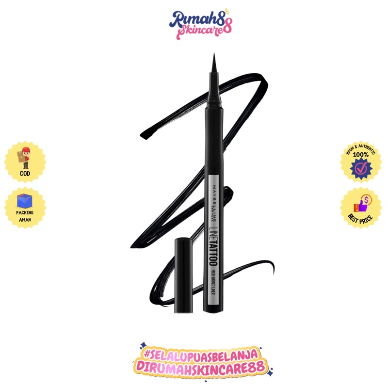 MAYBELLINE Line Tattoo High Impact Eyeliner Black Waterproof