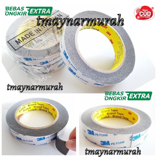 

⚡COD⚡ PEREKAT 3M / ISOLASI 3M / DOUBLE TAPE 3M BUSA UNTUK MOTOR MOBIL DLL Solasi BB Busa 23mm X 4.5 M