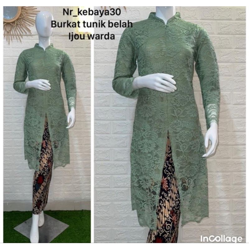 stelan kebaya tunik busui / kebaya jumbo / kebaya muslim / kebaya pesta / kebaya ibu besan / kebaya 