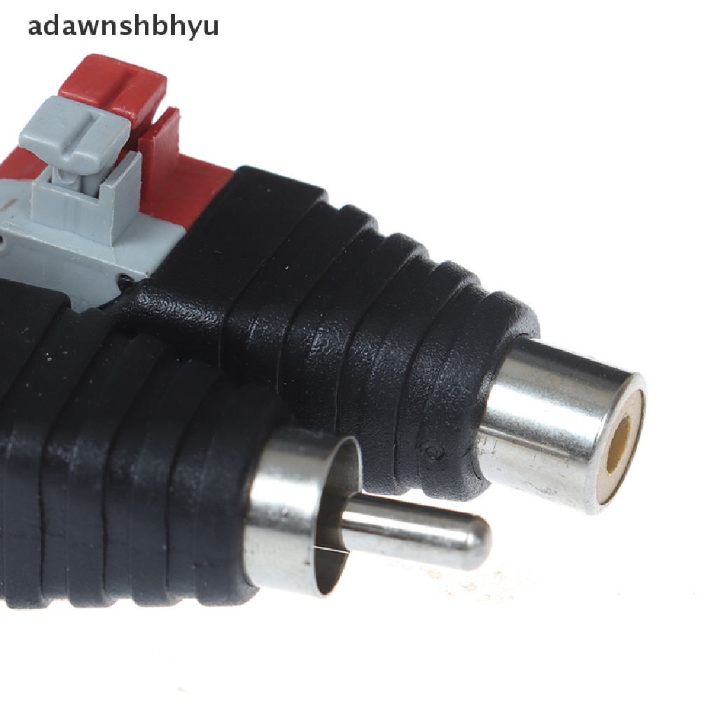 Kawat Speaker adawnshbhyu Kabel A/V Ke Audio Male Famale RCA Konektor Tekan Plug Terminal ID