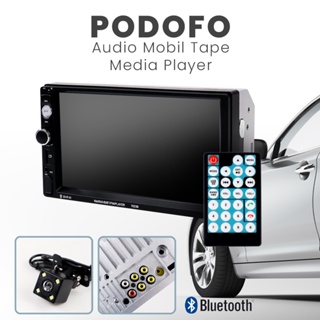 Podofo Audio Mobil Tape Media Player MP5 Bluetooth Touch Screen - 7010B - Black