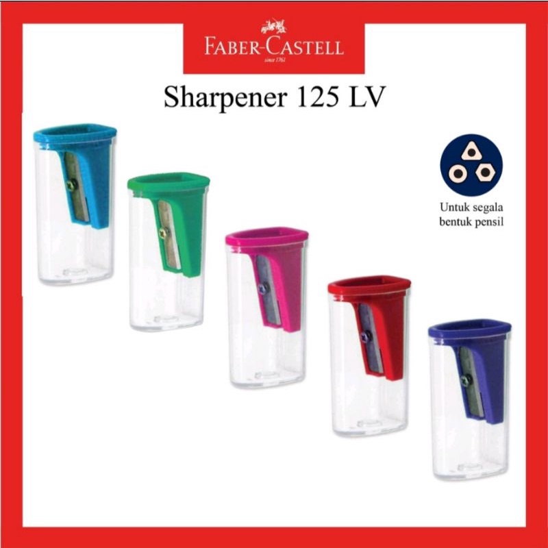 

Sharpener Faber Castell / Rautan Tabung Faber Castell 125 LV