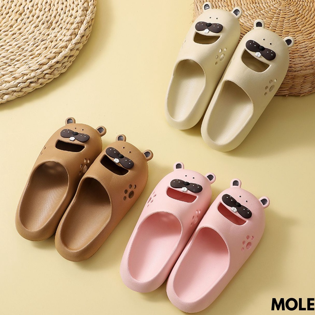 SANDAL SELOP WANITA LUCU BANGET KALAU DIPAKAI IMPORT BAHAN RUBBER MOLE