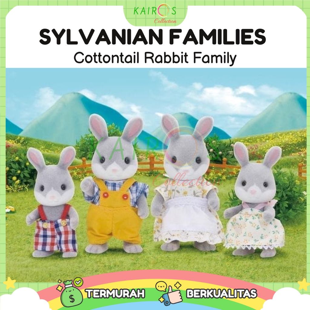 Sylvanian Families Cottontail Rabbit Family