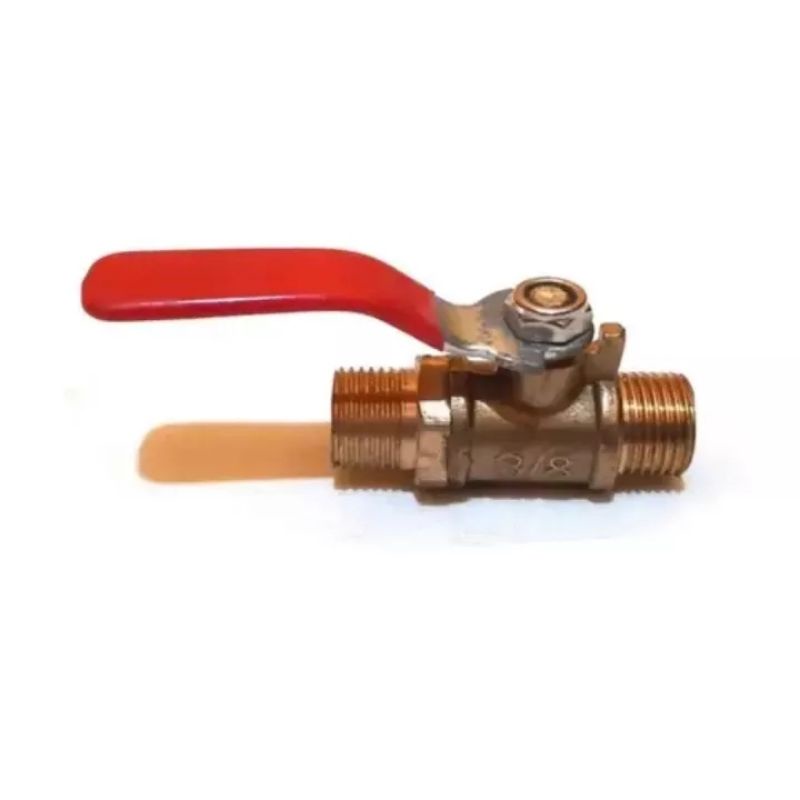 Ball Valve Kuningan 3/8 Stop Kran Drat Luar Drat Luar
