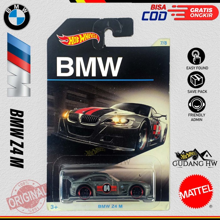 HOT WHEELS BMW SERIES mobil balap m3 gt z4