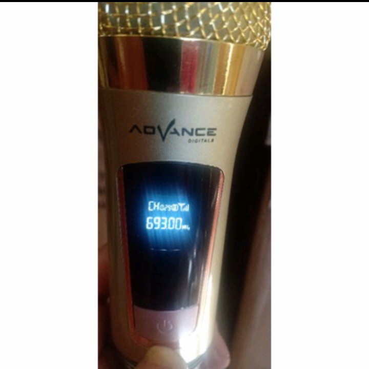 Mic Microphone Wireless Profesional Advance 103 Mik Tanpa Kabel Gold