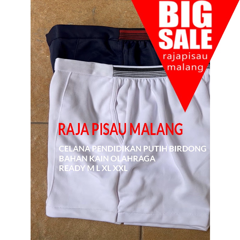RPM celana pendek olah raga /tes Polri-TNI/ celana badminton/celana tenis putih