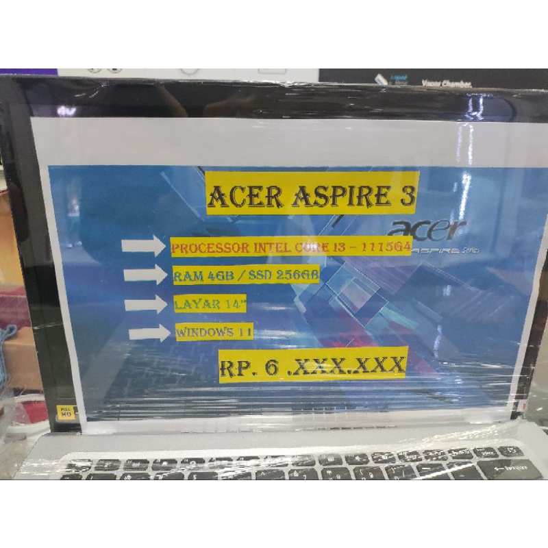 ACER ASPIRE 3 I3 1115G4 4GB SSD 256GB