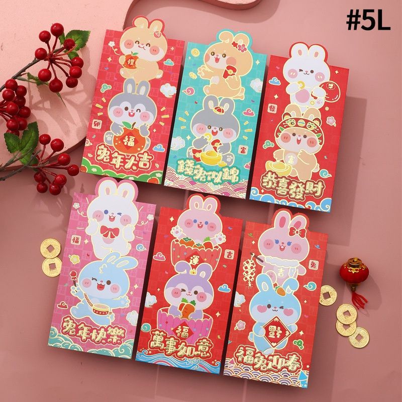 amplop angpao tahun baru imlek 2023 karakter kartun kelinci rabbit 3d angpau ampau ampao