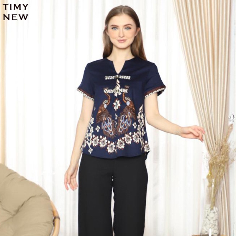 TIMY TOP STANDAR / JUMBO / SUPER JUMBO - Atasan Batik Wanita Blouse Wanita