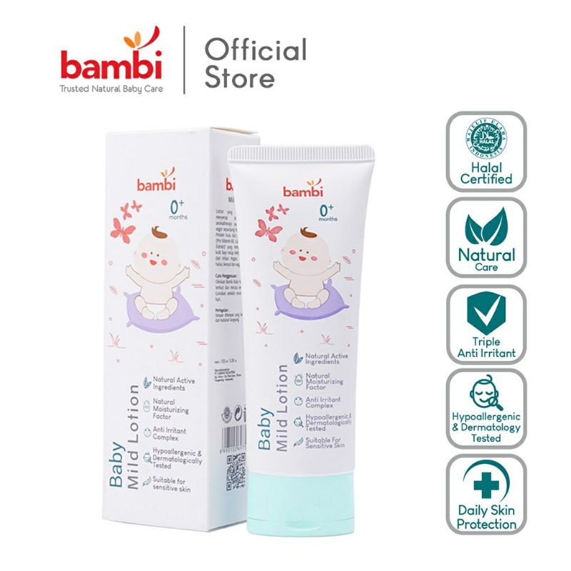Bambi Baby Mild Lotion  100ml ( Tube )