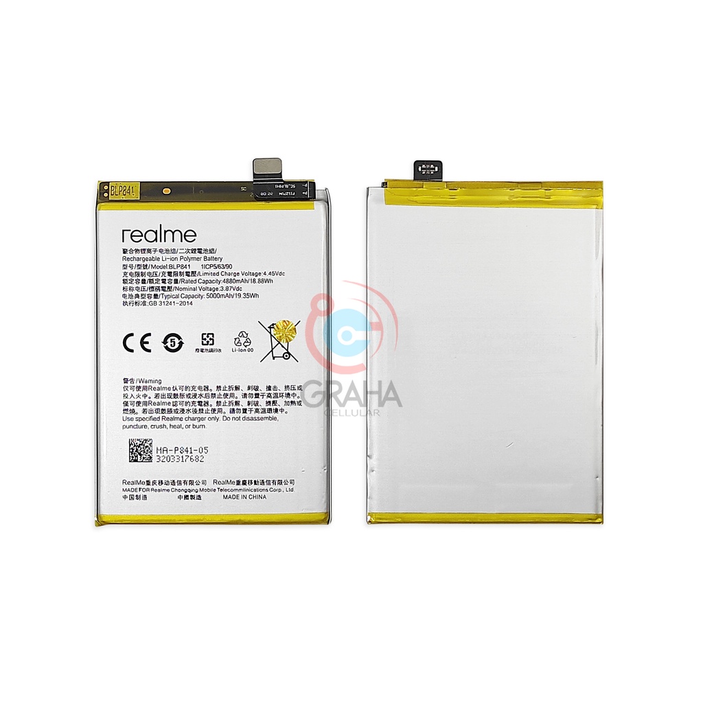 BATERAI / BATTERY / BATRE REALME 8 BLP-841 ORI