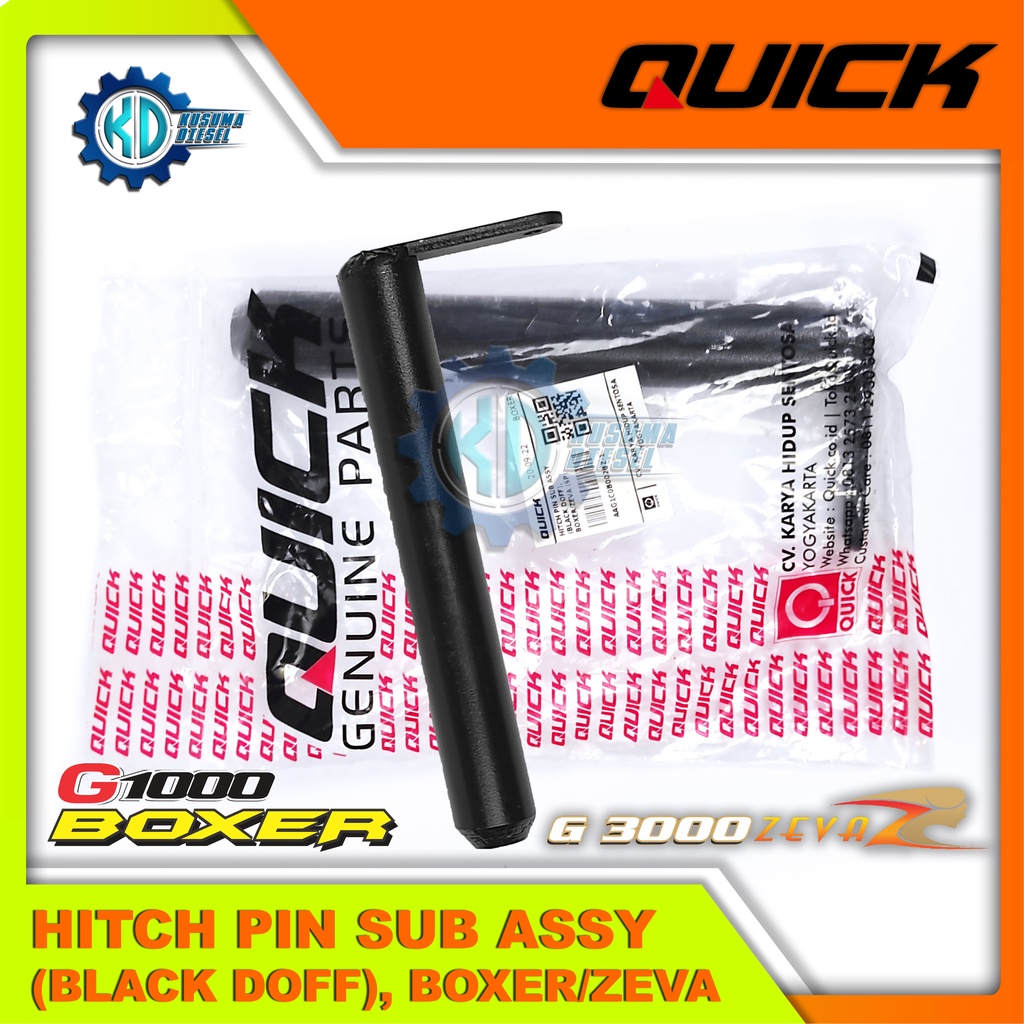HITCH PIN SUB ASSY(BLACK DOFF), BOXER - ZEVA - PEN - KANCING - PANTEK - PATEK