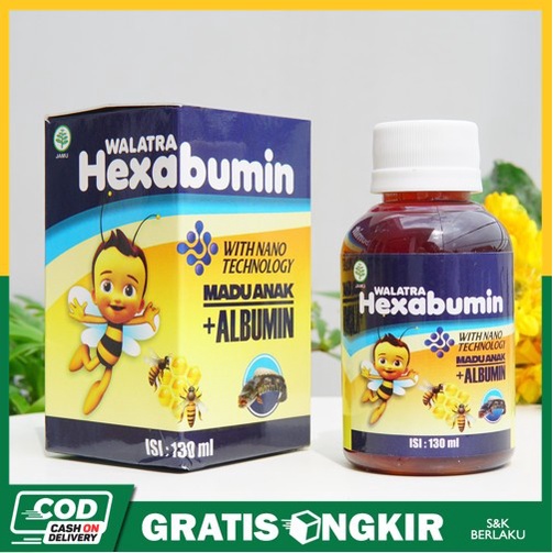 Walatra Hexabumin Madu Albumin Ikan Gabus - Obat Sariawan Bayi & Anak