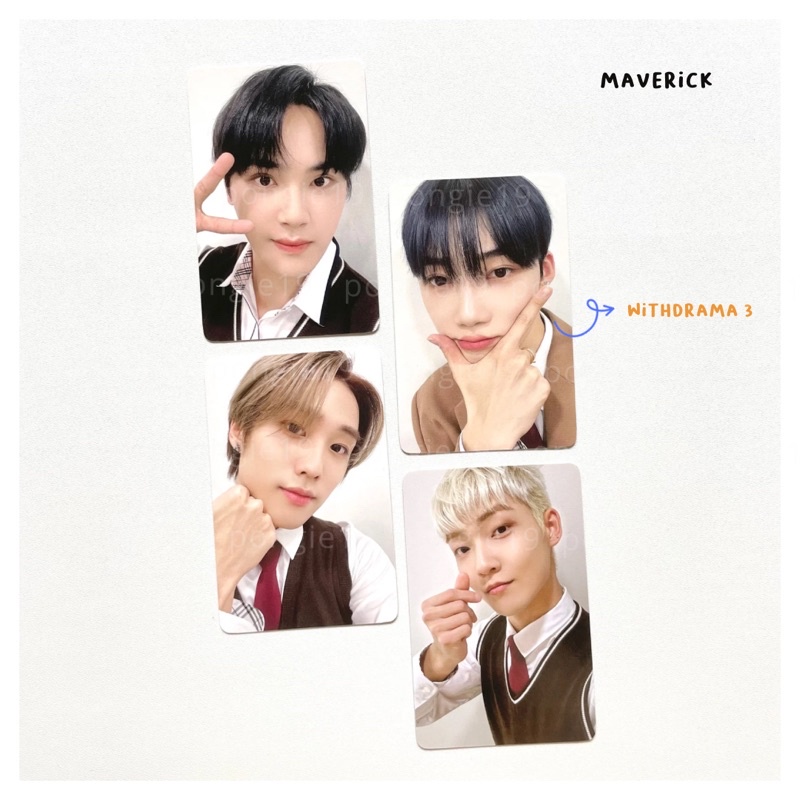 THE BOYZ MAVERICK WITHDRAMA 3 POB / PHOTOCARD / PC / HAKNYEON / JACOB / NEW / KEVIN