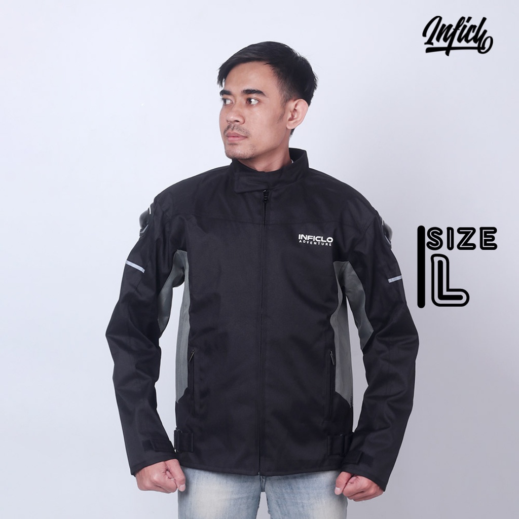 Jaket Motor Pria Inficlo | Jaket Motor Harian Anti Angin &amp; Anti Air Touring